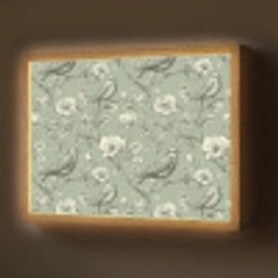 Klassiek - Botanisch - Groen Light Box met batterij (Wandlamp) middel 907 -z3d_website