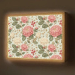 Klassiek - Botanisch - Veelkleurig Light Box met batterij (Wandlamp) middel 907 -z3d_website