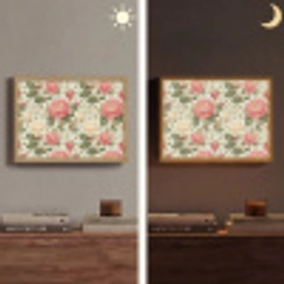 Klassiek - Botanisch - Veelkleurig Light Box met batterij (Wandlamp) middel 907 -sfeer3