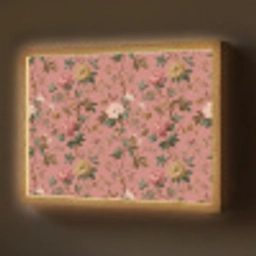Klassiek - Botanisch - Roze Light Box met batterij (Wandlamp) middel 907 -z3d_website