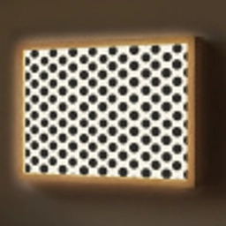 Klassiek - Stippen - Zwart Light Box met batterij (Wandlamp) middel 907 -z3d_website