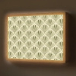 Klassiek - Waaier - Groen Light Box met batterij (Wandlamp) middel 907 -z3d_website