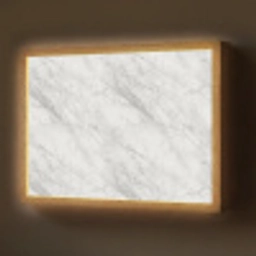 Klassiek - Marmer - Grijs Light Box met batterij (Wandlamp) middel 907 -z3d_website