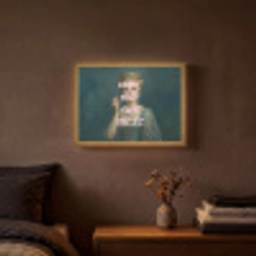 Klassiek - Sierlijk - Roze Light Box met batterij (Wandlamp) middel -sfeer4