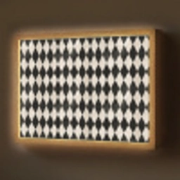 Klassiek - Patroon - Zwart Light Box met batterij (Wandlamp) middel 907 -z3d_website
