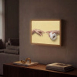 Klassiek - Kunst - Humor Light Box met batterij (Wandlamp) middel -sfeer1