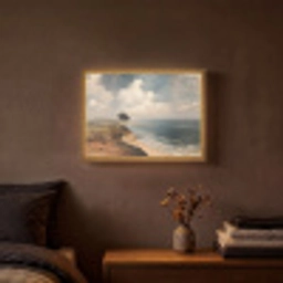 Klif - Zee - Boom Light Box met batterij (Wandlamp) middel -sfeer4