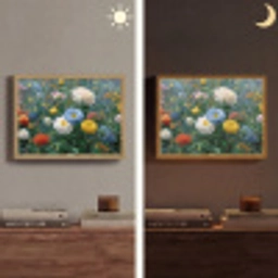 Close-up - Veld - Bloemen - Kleurrijk Light Box met batterij (Wandlamp) middel -sfeer3