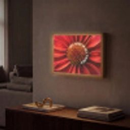 Close up - Bloem - Quote - Rood Light Box met batterij (Wandlamp) middel -sfeer1