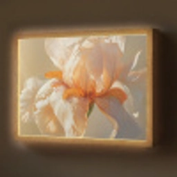 Close up - Oranje - Iris Light Box met batterij (Wandlamp) middel -z3d_website