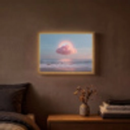 Wolk - Regenboog - Zee Light Box met batterij (Wandlamp) middel -sfeer4