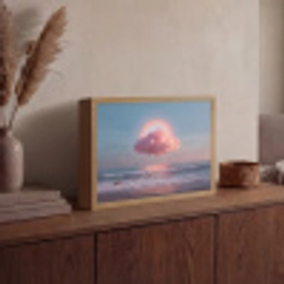 Wolk - Regenboog - Zee Light Box met batterij (Wandlamp) middel -sfeer2