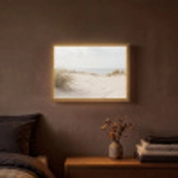 Wolken - Duinlandschap - Zand Light Box met batterij (Wandlamp) middel -sfeer4