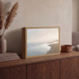 Kustlijn - Strand - Oceaan Light Box met batterij (Wandlamp) middel -sfeer2