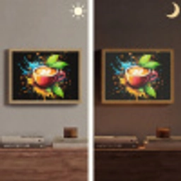 Koffie - Graffiti - Drinken - Abstract Light Box met batterij (Wandlamp) middel -sfeer3