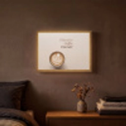 Koffie - Obessive Coffee Disorder - Beige Light Box met batterij (Wandlamp) middel -sfeer4