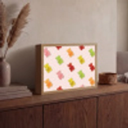 Kleur - Snoep - Roze Light Box met batterij (Wandlamp) middel -sfeer2