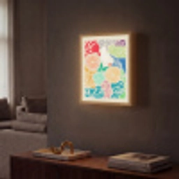 Kleurrijk - Abstract - Bloemen - Patronen Light Box met batterij (Wandlamp) middel -sfeer1