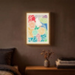 Kleurrijk - Abstract - Bloemen - Patronen Light Box met batterij (Wandlamp) middel -sfeer4