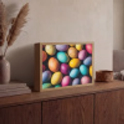 Kleurrijk - Paaseitjes - Spetters Light Box met batterij (Wandlamp) middel -sfeer2