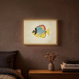 Kleurrijk - Vis - Schubben - Illustratie Light Box met batterij (Wandlamp) middel -sfeer4