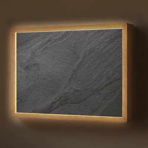 Beton - Zwart - Industrieel Light Box met batterij (Wandlamp) middel -z3d_website