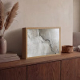 Beton - Industrieel - Grijs Light Box met batterij (Wandlamp) middel -sfeer2