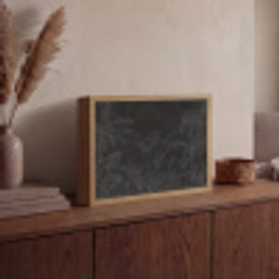 Beton - Patroon - Zwart Light Box met batterij (Wandlamp) middel -sfeer2