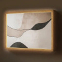 Contourlijnen - Abstracte landschap Light Box met batterij (Wandlamp) middel -z3d_website