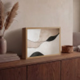 Contourlijnen - Abstracte landschap Light Box met batterij (Wandlamp) middel -sfeer2
