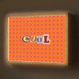 Cool - Stippen - Oranje Light Box met batterij (Wandlamp) middel -z3d_website