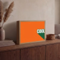 Cool - Oranje - Groen Light Box met batterij (Wandlamp) middel -sfeer2