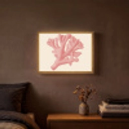 Koraal - Stipjes - Roze Light Box met batterij (Wandlamp) middel -sfeer4
