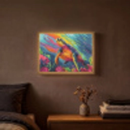 Koraal - Schildpad - Abstract - Water Light Box met batterij (Wandlamp) middel -sfeer4