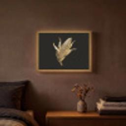 Mais - Eten - Goud - Zwart Light Box met batterij (Wandlamp) middel -sfeer4