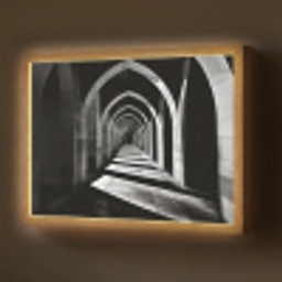 Gang - Bogen - Schaduw - Diepte Light Box met batterij (Wandlamp) middel -z3d_website