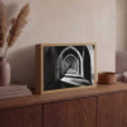 Gang - Bogen - Schaduw - Diepte Light Box met batterij (Wandlamp) middel -sfeer2