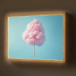 Suikerspin - Zoet - Snoep Light Box met batterij (Wandlamp) middel -z3d_website