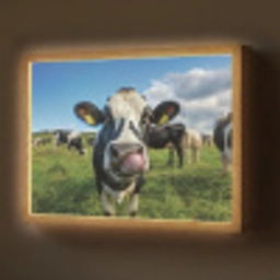 Koe - Tong - Weide Light Box met batterij (Wandlamp) middel -z3d_website