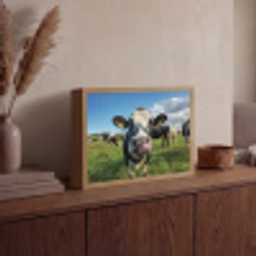 Koe - Tong - Weide Light Box met batterij (Wandlamp) middel -sfeer2
