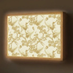 Kraanvogels - Kersenbloesem - Goud Light Box met batterij (Wandlamp) middel 907 -z3d_website