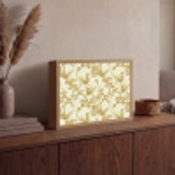 Kraanvogels - Kersenbloesem - Goud Light Box met batterij (Wandlamp) middel 907 -sfeer2