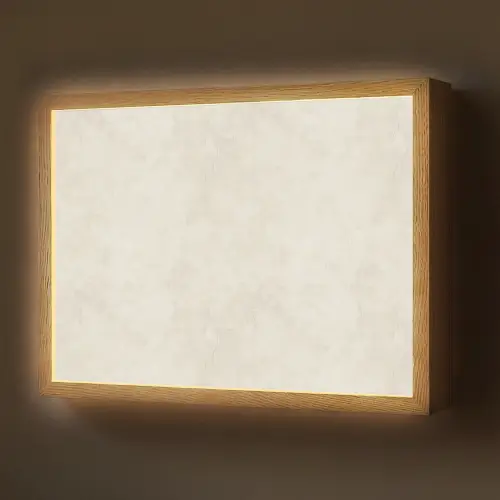 Crème - Egaal - Beton Light Box met batterij (Wandlamp) middel 907 -z3d_website