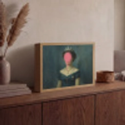 Kroon - Roze druipend verf - Portret Light Box met batterij (Wandlamp) middel -sfeer2