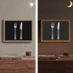 Bestek - Klassiek - Elegant Light Box met batterij (Wandlamp) middel -sfeer3