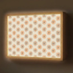 Madelief - Patroon - Oranje Light Box met batterij (Wandlamp) middel 907 -z3d_website