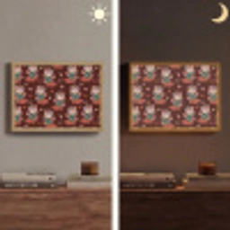 Donker - Cowboy - Laars - Patroon Light Box met batterij (Wandlamp) middel 907 -sfeer3