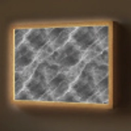 Donkergrijs - Bliksem - Marmer Light Box met batterij (Wandlamp) middel 907 -z3d_website