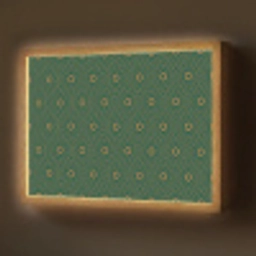 Donkergroen - Modern - Patroon - Goud Light Box met batterij (Wandlamp) middel 907 -z3d_website