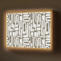 Donker - Wit - Abstract Light Box met batterij (Wandlamp) middel 907 -z3d_website
